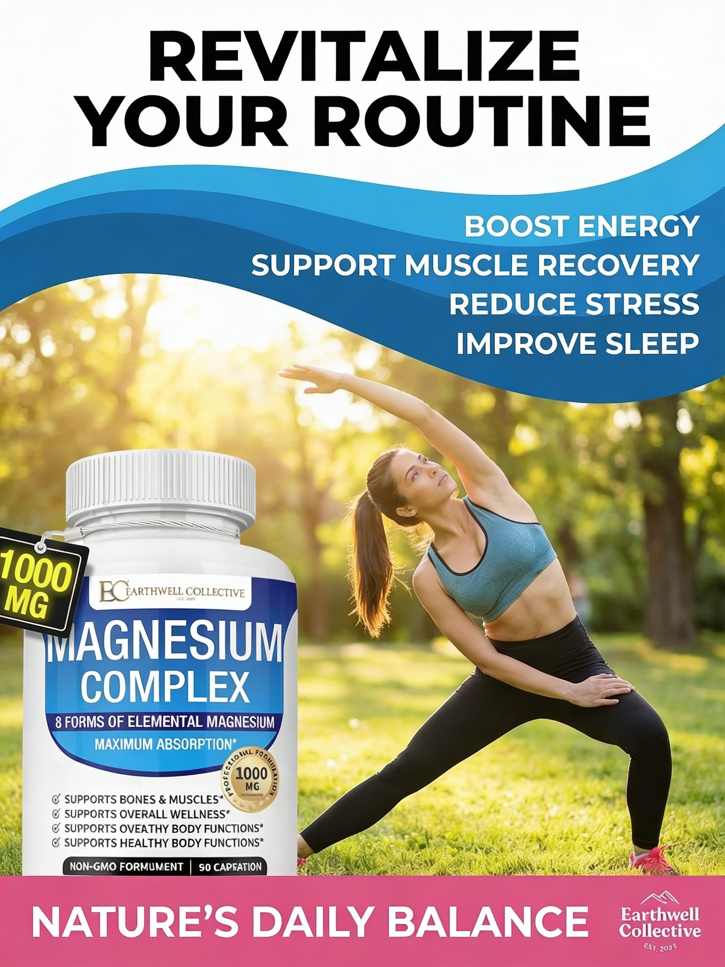 8-Form Magnesium for Deep Sleep & Calm (Women 45+)
